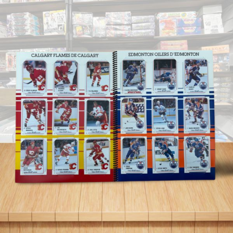 1989-90 Kraft Hockey Complete Master Set 64/64 with Album Image 3