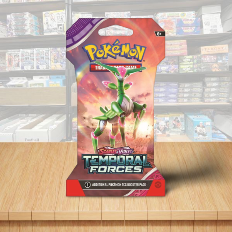 Pokemon Scarlet & Violet Temporal Forces Sealed Booster Sleeved Pack - Cover1 Image 1