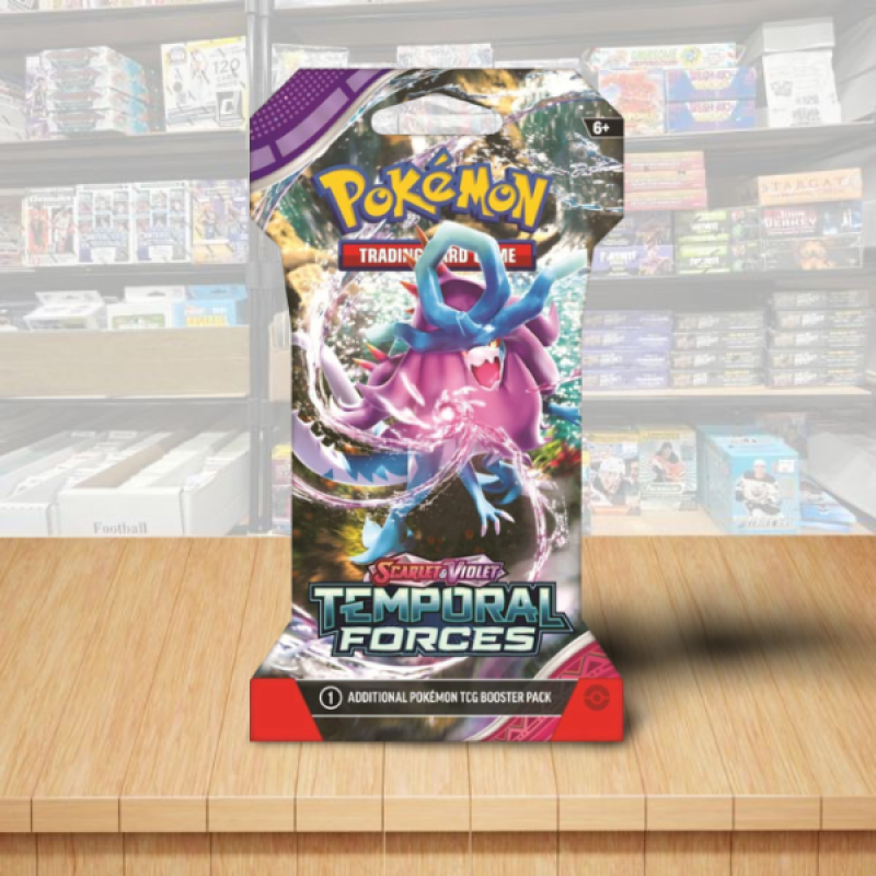 Pokemon Scarlet & Violet Temporal Forces Sealed Booster Sleeved Pack - Cover3 Image 1