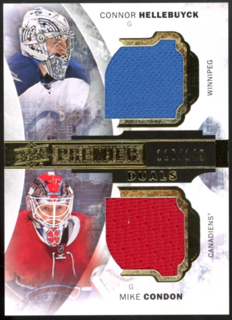 2015-16 Upper Deck Premier Duals Jerseys 116/149 Hellebuyck/Condon V98800 Image 1