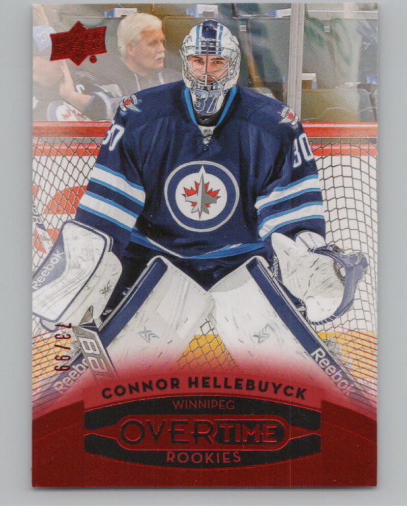 2015-16 Upper Deck Overtime Red #103 Connor Hellebuyck 73/99 Rookie V98801 Image 1