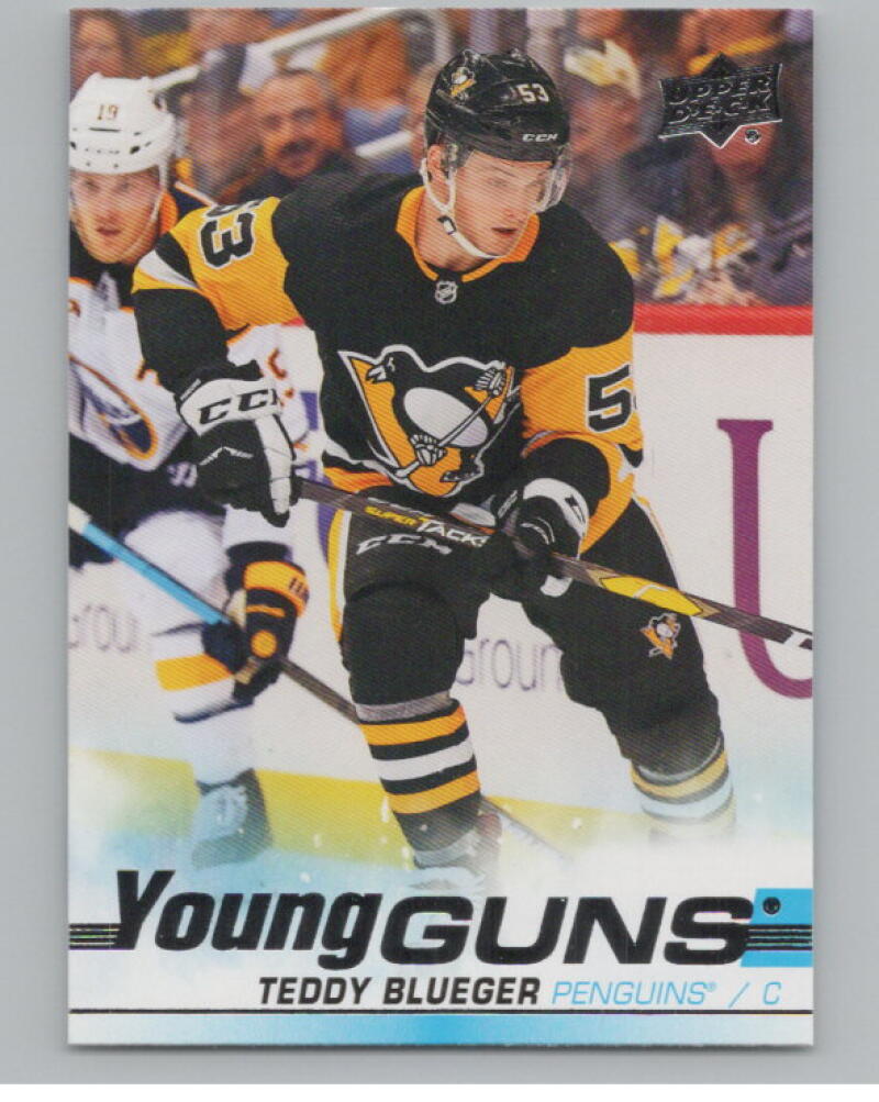 2019-20 Upper Deck #231 Teddy Blueger Young Guns Rookie V98807 Image 1