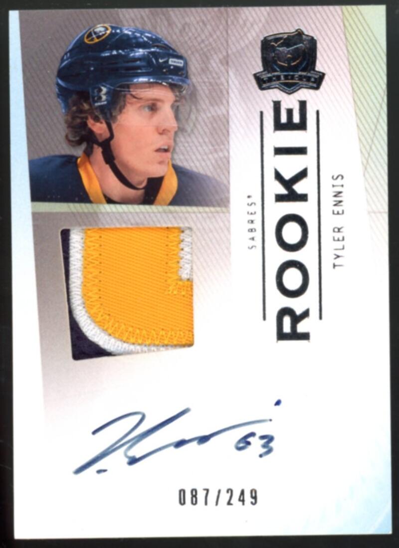 2009-10 UD The Cup #172 Tyler Ennis 87/249 Jersey Autograph Rookie V98817 Image 1