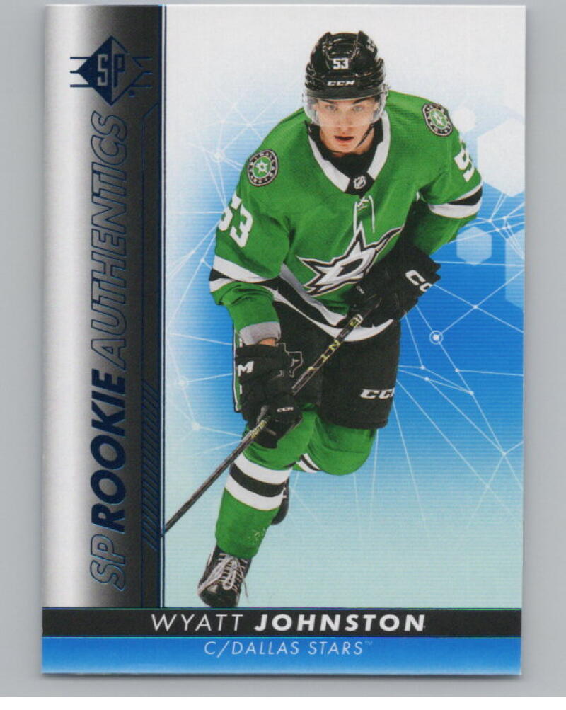 2022-23 SP Blue #112 Wyatt Johnston Rookie Authentic RC V98822 Image 1