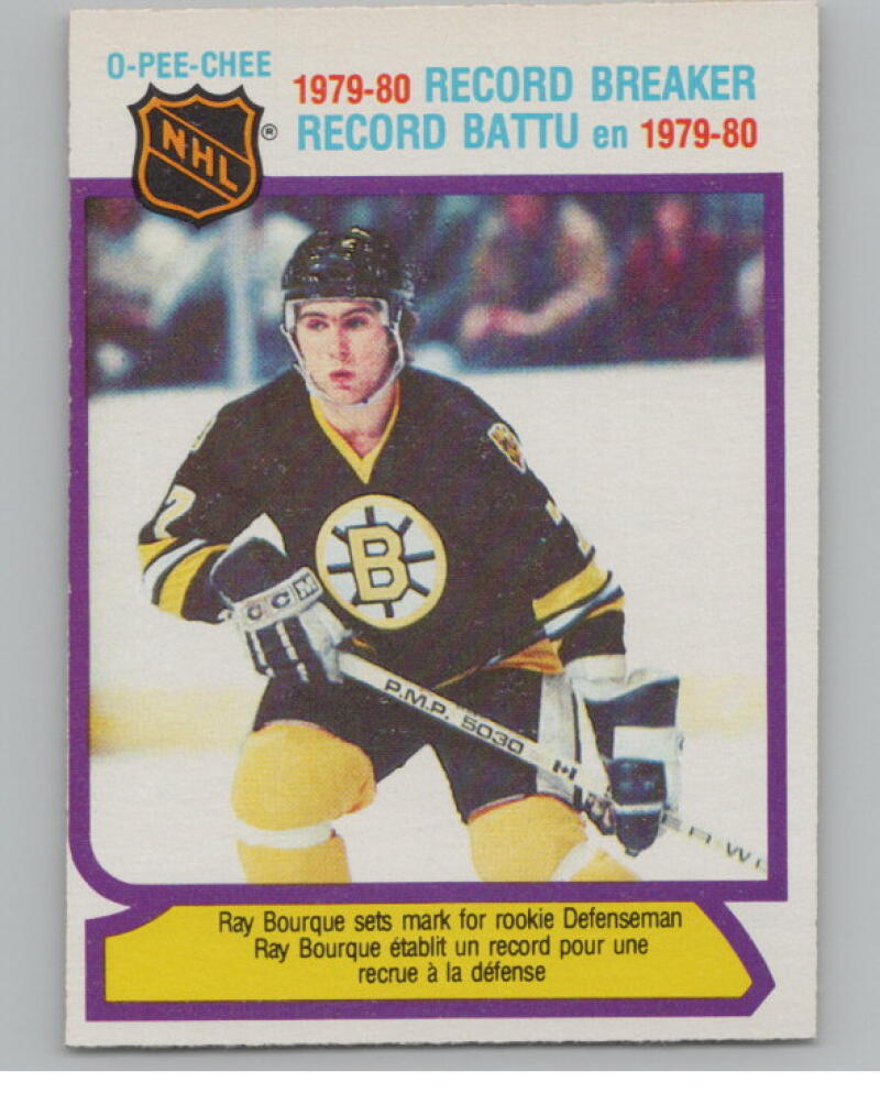 1980-81 O-Pee-Chee #2 Ray Bourque RB/65 Pts. for Rookie Defenseman V98834 Image 1
