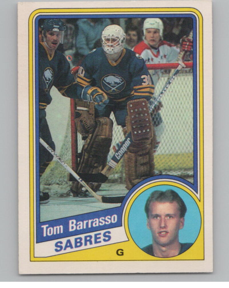 1984-85 OPC O-Pee-Chee #18 Tom Barrasso RC Rookie Sabres V98842 Image 1