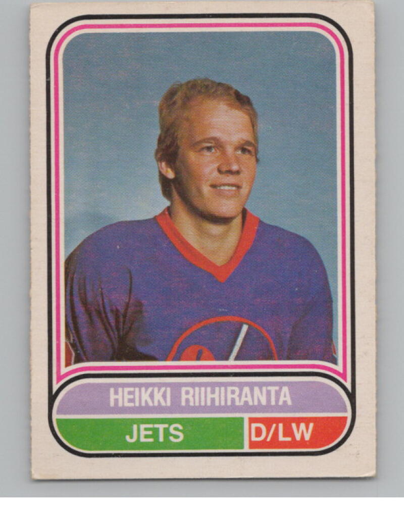1975-76 OPC O-Pee-Chee WHA #125 Heikki Riihiranta V98843 Image 1