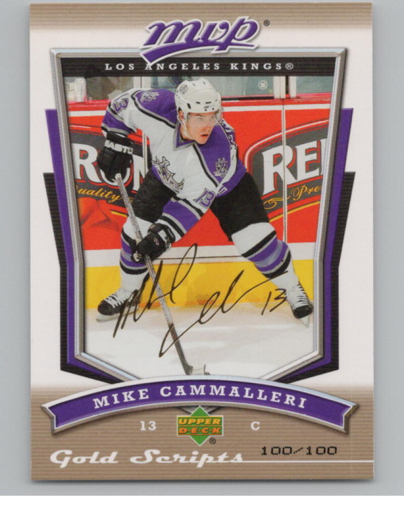 2007-08 Upper Deck MVP Gold Script 100/100 #157 Mike Cammalleri V98866 Image 1