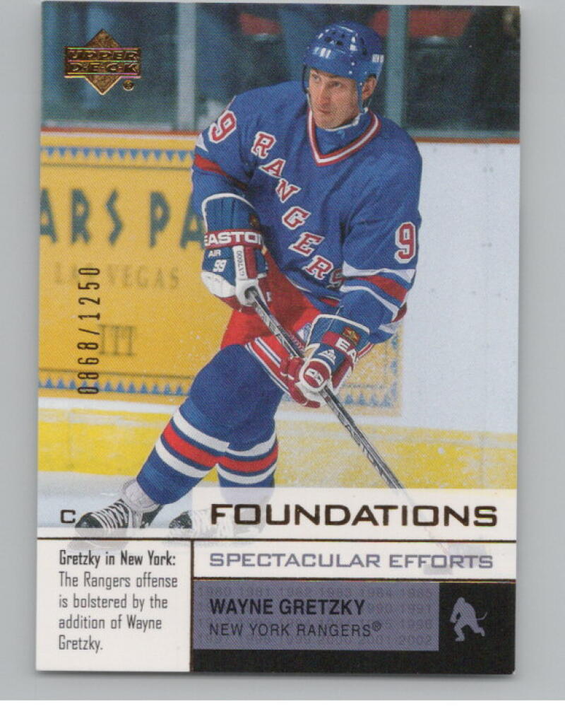 2002-03 Upper Deck Foundations #106 Wayne Gretzky 868/1250 SE V98883 Image 1