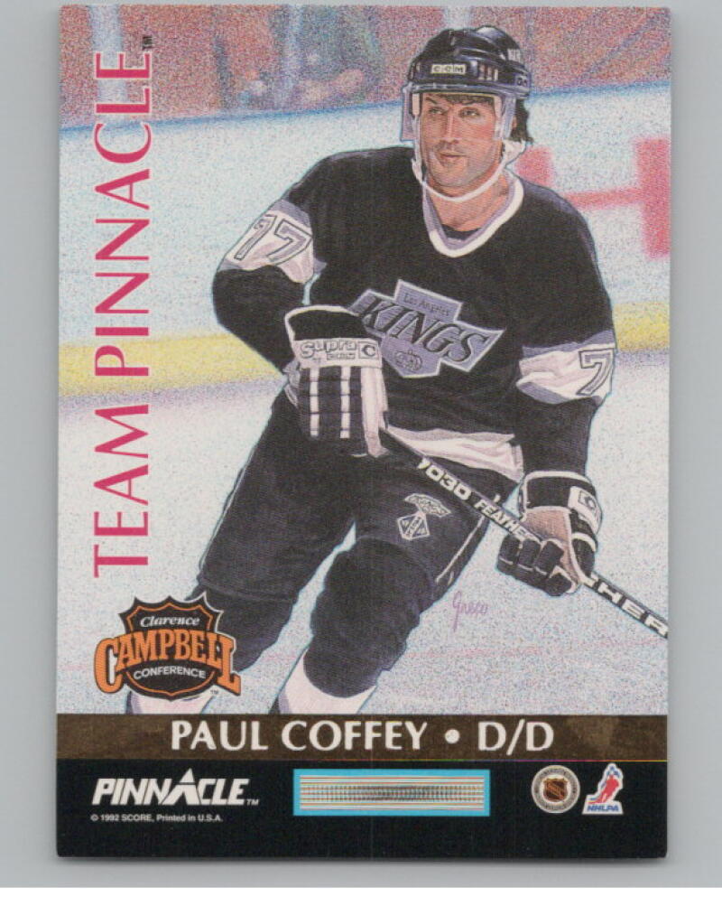 1992-93 Pinnacle Team Pinnacle #3 Brian Leetch/Paul Coffey V98895 Image 1