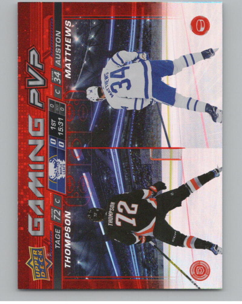 2024-25 Upper Deck Gaming PVP Tage Thompson/Auston Matthews V98896 Image 1