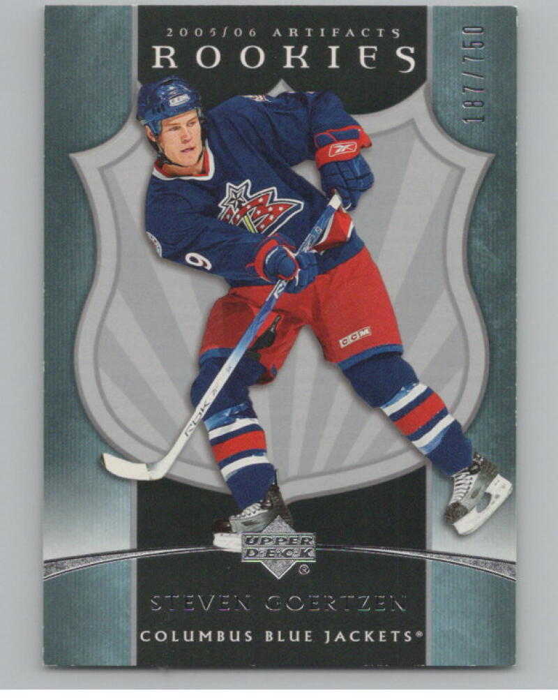 2005-06 Upper Deck Artifacts #268 Steven Goertzen 187/750 RC Rookie V98915 Image 1