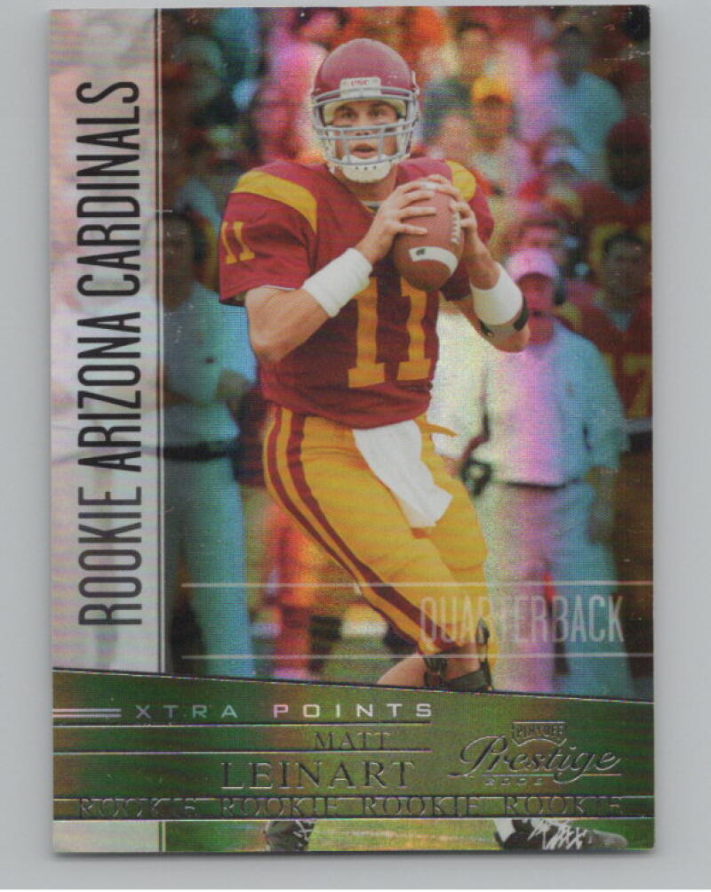 2006 Playoff Prestige Xtra Points Green Matt Leinart 23/50 RC Rookie Football V98968 Image 1
