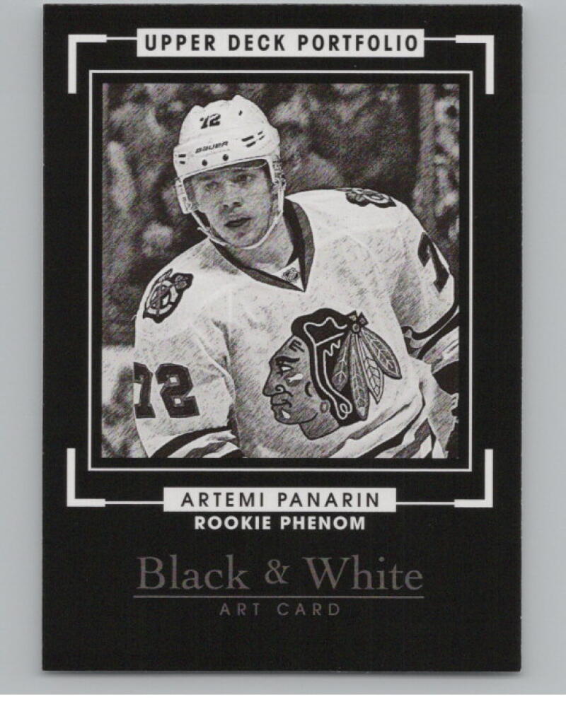 2015-16 Upper Deck Portfolio #338 Artemi Panarin Black and White V98975 Image 1