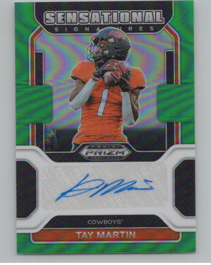 2022 Panini Prizm Draft Picks Sensational Signatures Green Tay Martin V98986 Image 1