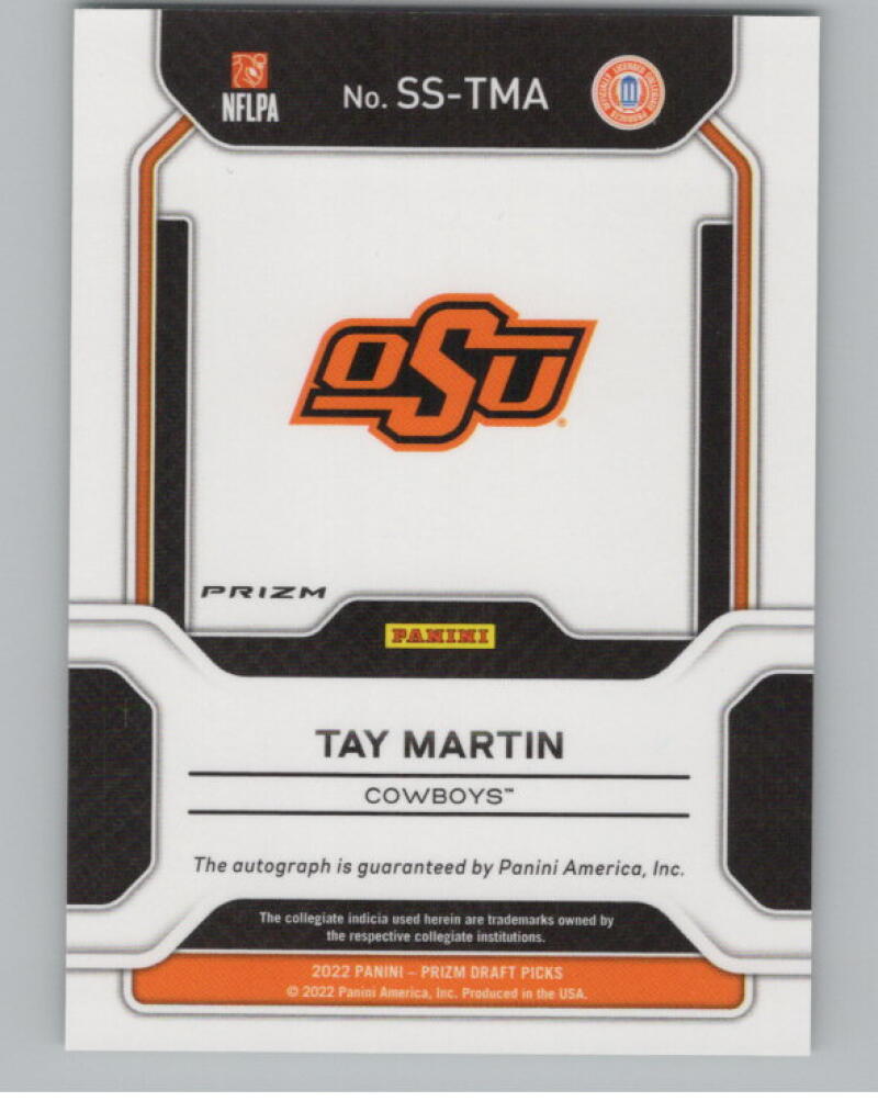 2022 Panini Prizm Draft Picks Sensational Signatures Green Tay Martin V98986 Image 2