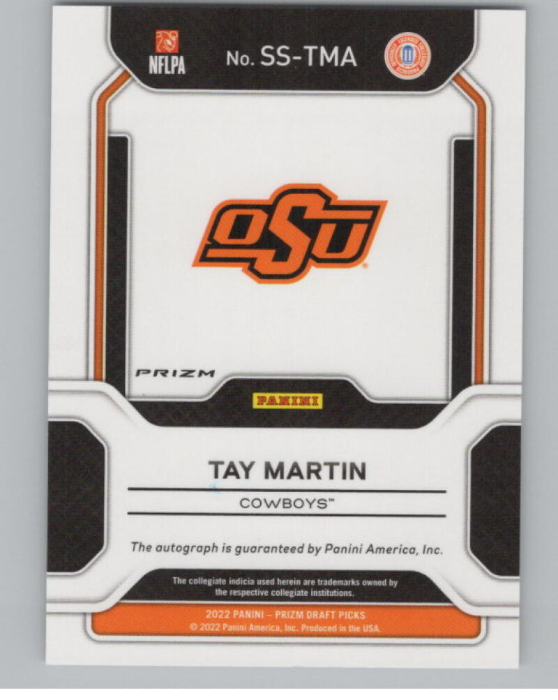 2022 Panini Prizm Draft Picks Sensational Signatures Tay Martin V98987 Image 2