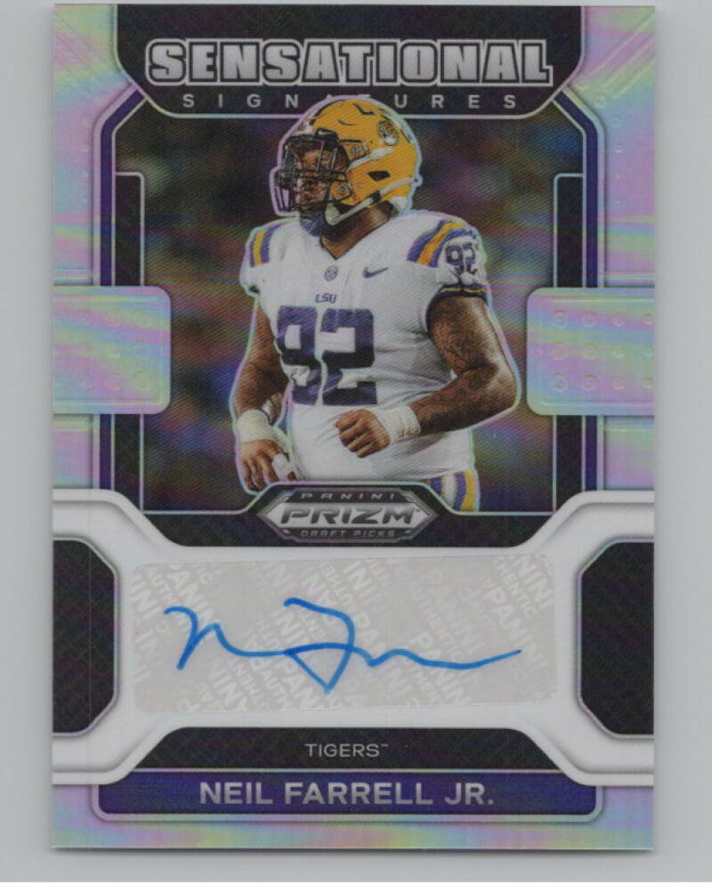2022 Panini Prizm Draft Picks Sensational Signatures #50 Neil Farrell Jr. V98989 Image 1