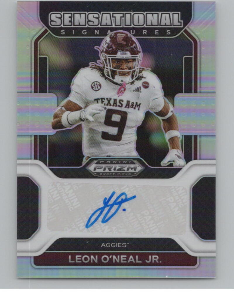2022 Panini Prizm Draft Picks Sensational Signatures #49 Leon O'Neal Jr. V98990 Image 1