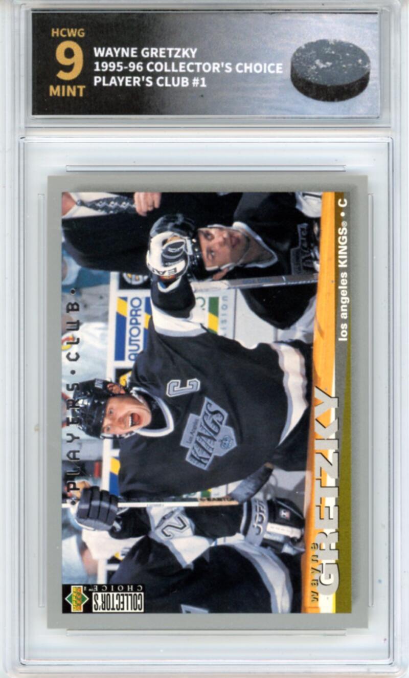 1995-96 Collector's Choice Player's Club #1 Wayne Gretzky - Graded HCWG 9 Image 1