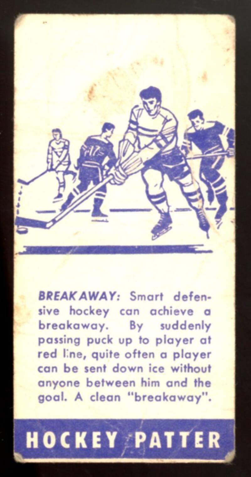 1961 Pattersons Hockey Patter #C Break Away - Extremely Rare - V99007 Image 1