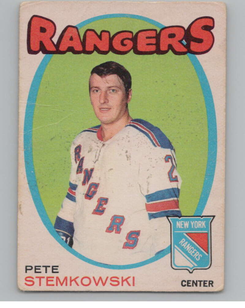 1971-72 O-Pee-Chee #217 Pete Stemkowski New York Rangers V99050 Image 1