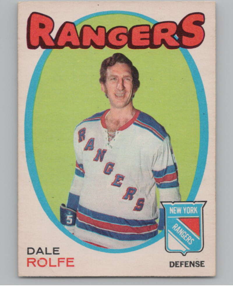 1971-72 O-Pee-Chee #219 Dale Rolfe New York Rangers V99052 Image 1