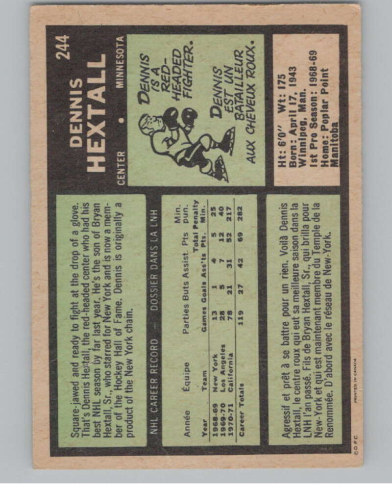 1971-72 O-Pee-Chee #224 Noel Picard St. Louis Blues V99054 Image 2