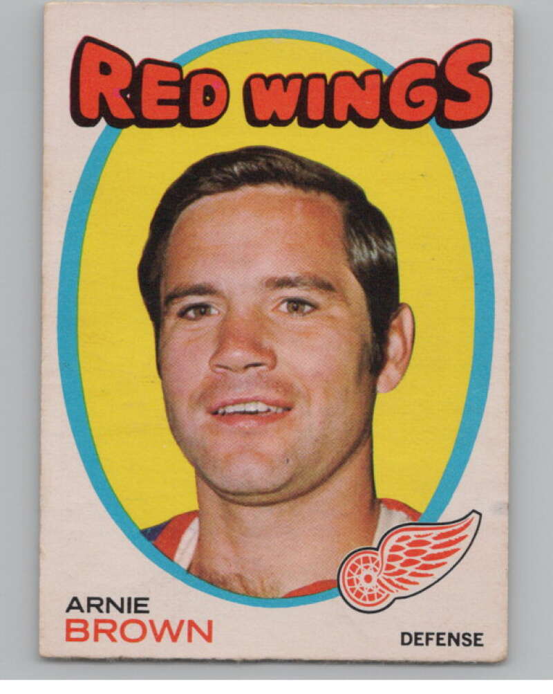 1971-72 O-Pee-Chee #14 Arnie Brown Detroit Red Wings V99074 Image 1