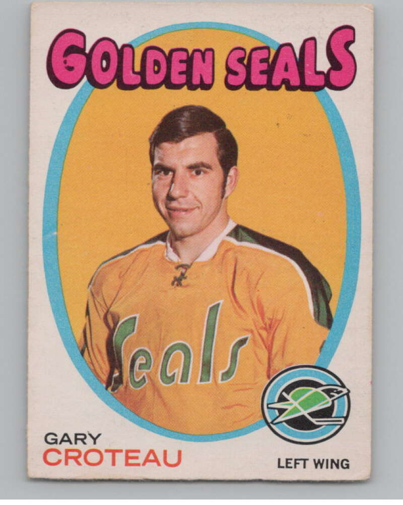 1971-72 O-Pee-Chee #17 Gary Croteau California Golden Seals V99076 Image 1