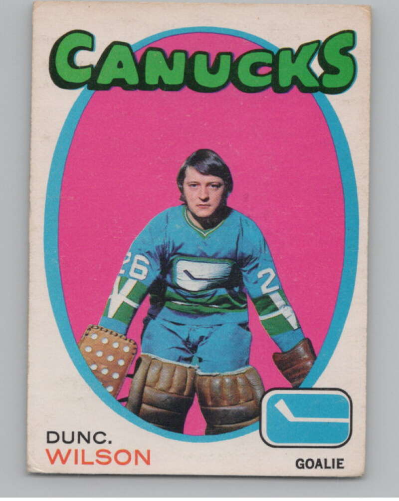 1971-72 O-Pee-Chee #24 Dunc Wilson RC Rookie Vancouver Canucks V99082 Image 1