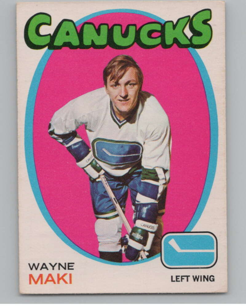 1971-72 O-Pee-Chee #58 Wayne Maki Vancouver Canucks V99101 Image 1