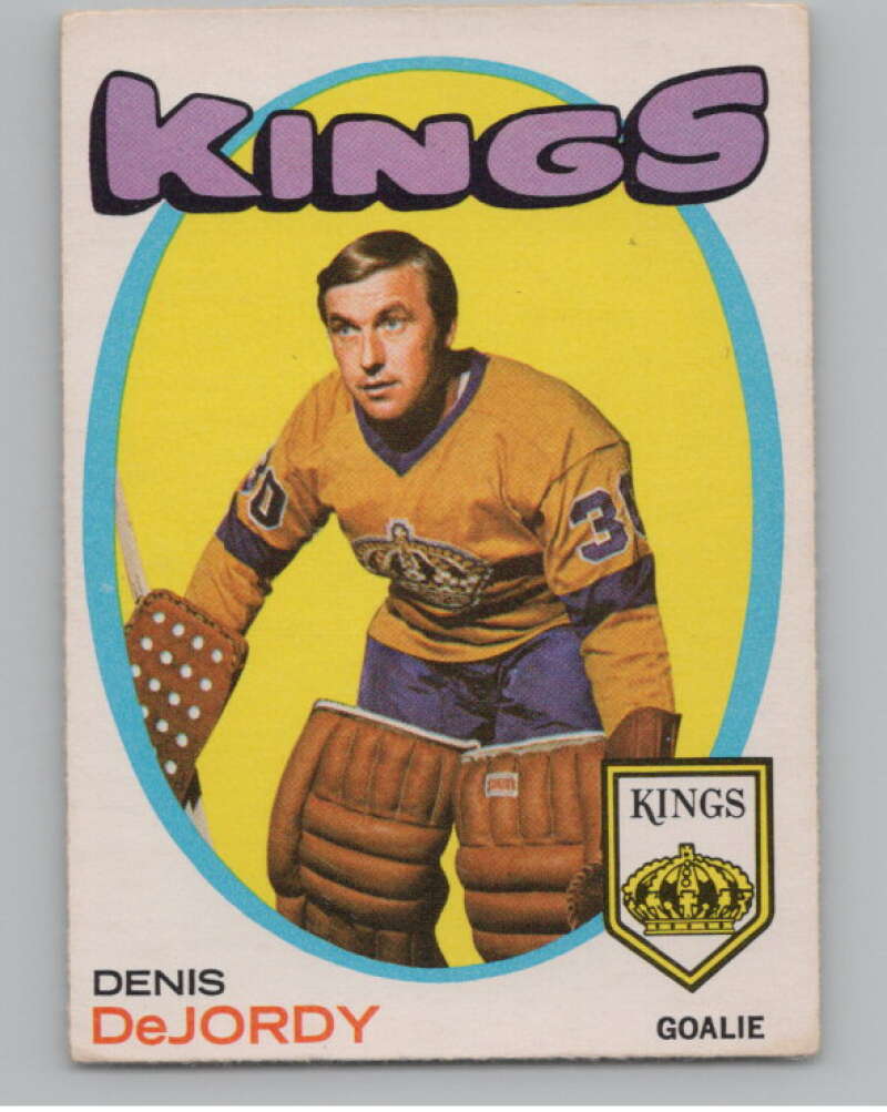 1971-72 O-Pee-Chee #63 Denis DeJordy Los Angeles Kings V99106 Image 1