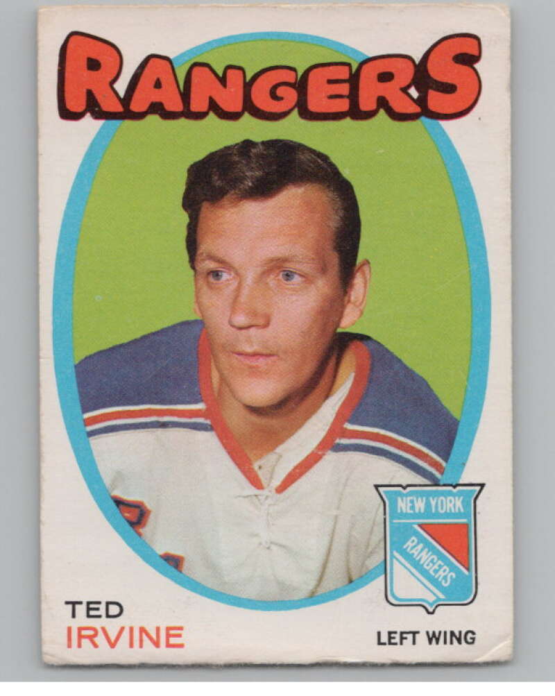 1971-72 O-Pee-Chee #74 Ted Irvine New York Rangers V99112 Image 1