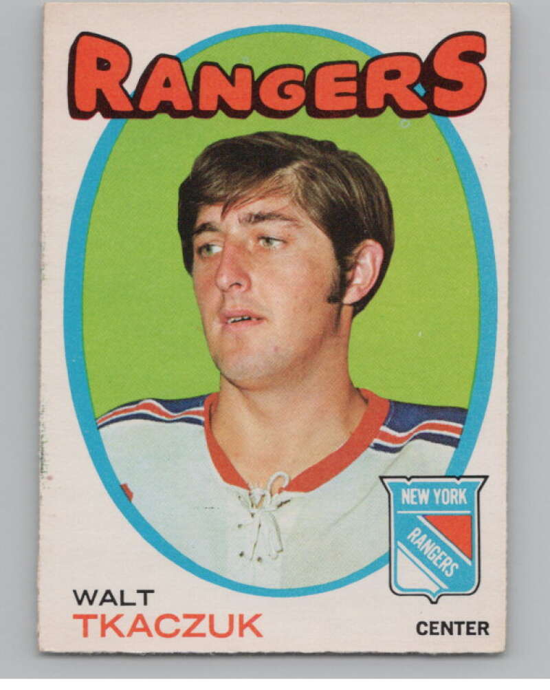 1971-72 O-Pee-Chee #75 Walt Tkaczuk New York Rangers V99113 Image 1