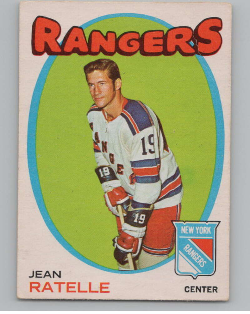 1971-72 O-Pee-Chee #97 Jean Ratelle New York Rangers V99128 Image 1