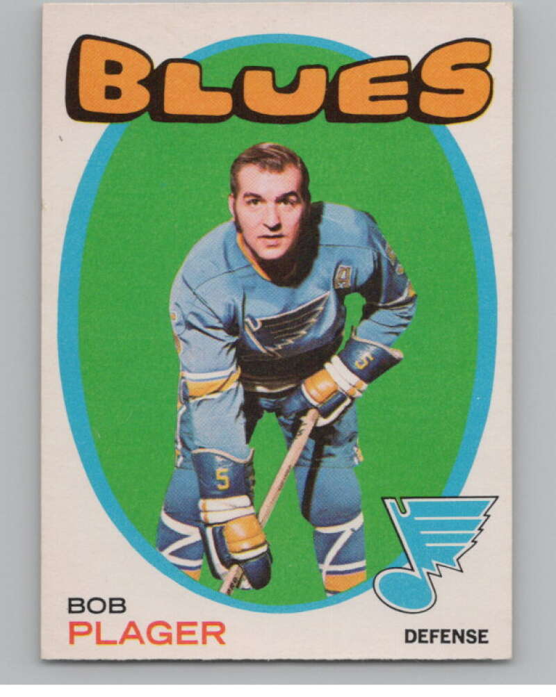 1971-72 O-Pee-Chee #103 Bob Plager UER St. Louis Blues V99132 Image 1