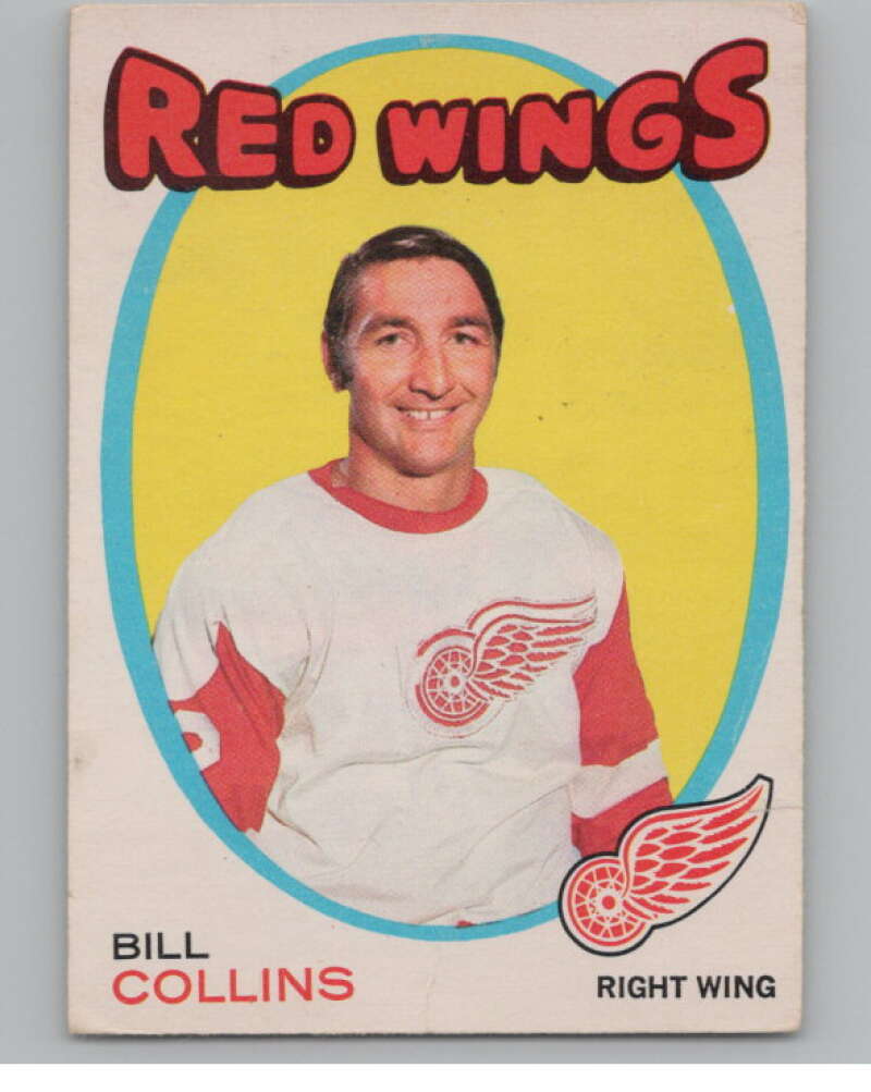 1971-72 O-Pee-Chee #139 Bill Collins Detroit Red Wings V99152 Image 1