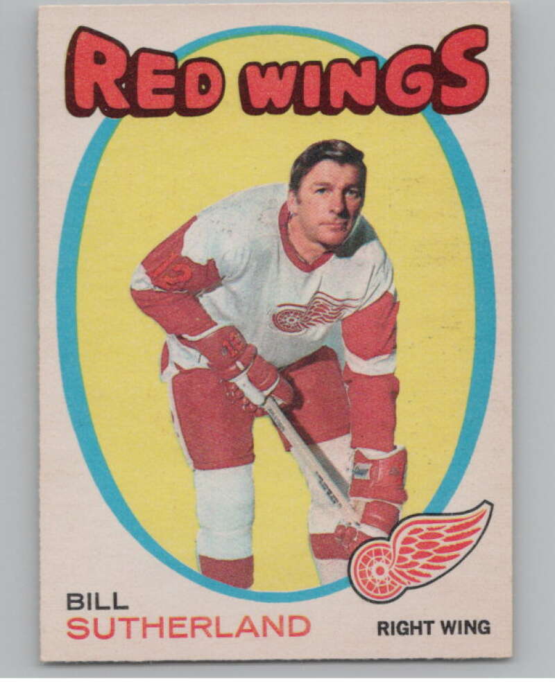 1971-72 O-Pee-Chee #141 Bill Sutherland Detroit Red Wings V99153 Image 1