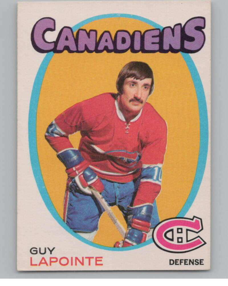 1971-72 O-Pee-Chee #145 Guy Lapointe Montreal Canadiens V99156 Image 1