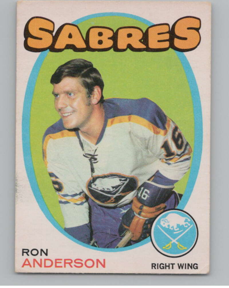 1971-72 O-Pee-Chee #163 Ron Anderson Buffalo Sabres V99165 Image 1