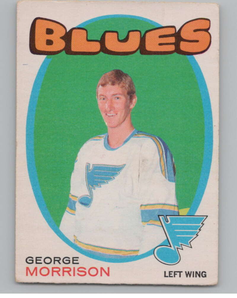 1971-72 O-Pee-Chee #223 George Morrison RC Rookie St. Louis Blues V99194 Image 1