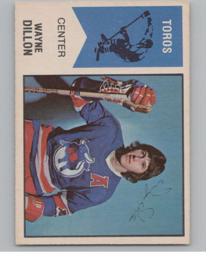 1974-75 O-Pee-Chee WHA #3 Wayne Dillon RC Rookie Toronto Toros V99213 Image 1