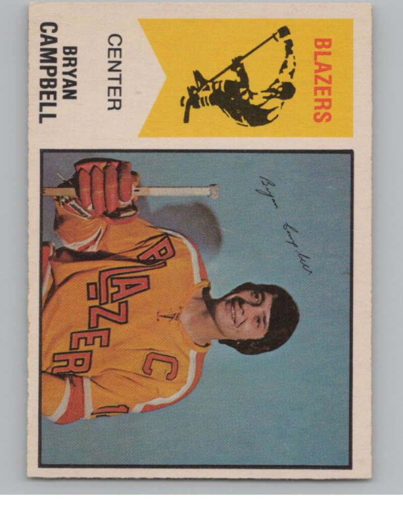 1974-75 O-Pee-Chee WHA #6 Bryan Campbell Vancouver Blazers V99214 Image 1