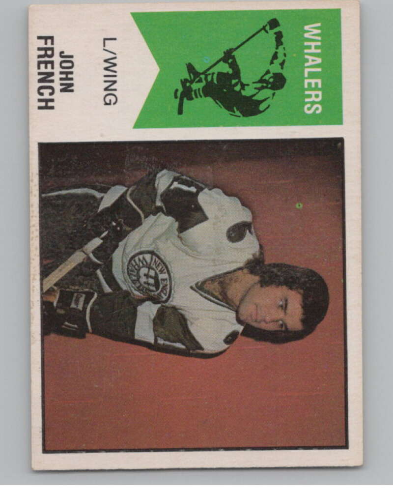 1974-75 O-Pee-Chee WHA #33 John French RC Rookie Whalers V99226 Image 1