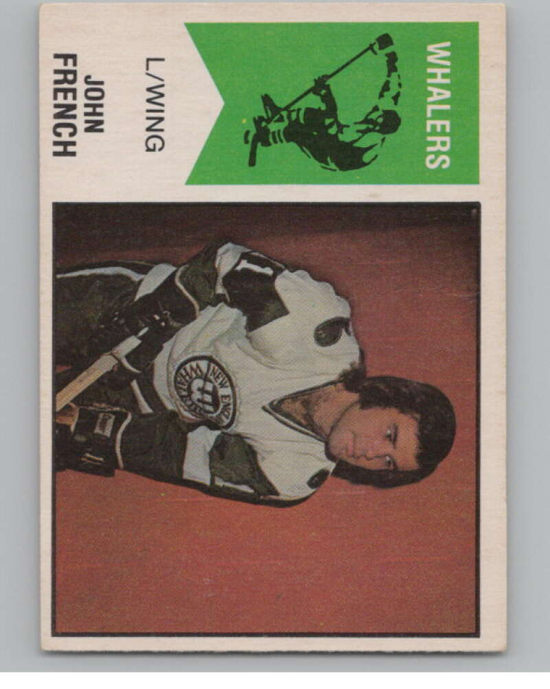 1974-75 O-Pee-Chee WHA #33 John French RC Rookie Whalers V99227 Image 1