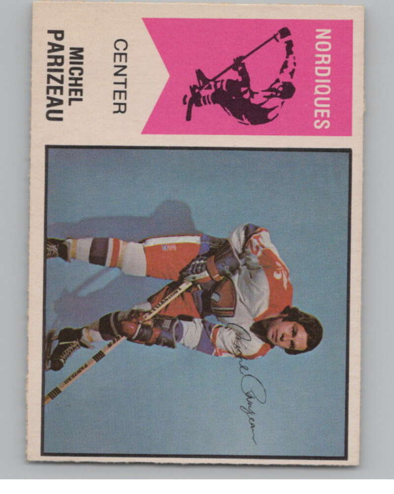 1974-75 O-Pee-Chee WHA #52 Michel Parizeau Quebec Nordiques V99236 Image 1
