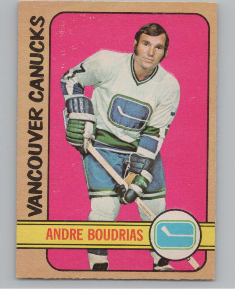 1972-73 O-Pee-Chee #93 Andre Boudrias Vancouver Canucks V99452 Image 1