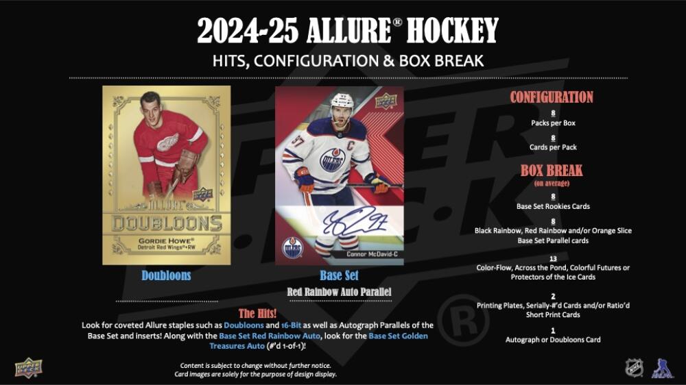 2024-25 Upper Deck Allure Hockey Hobby Box Image 2