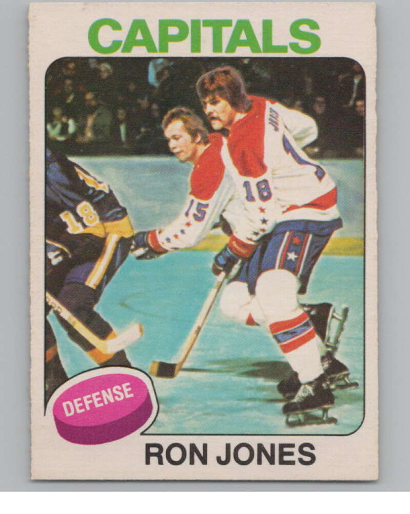 1975-76 O-Pee-Chee #247 Ron Jones RC Rookie Washington Capitals V99623 Image 1